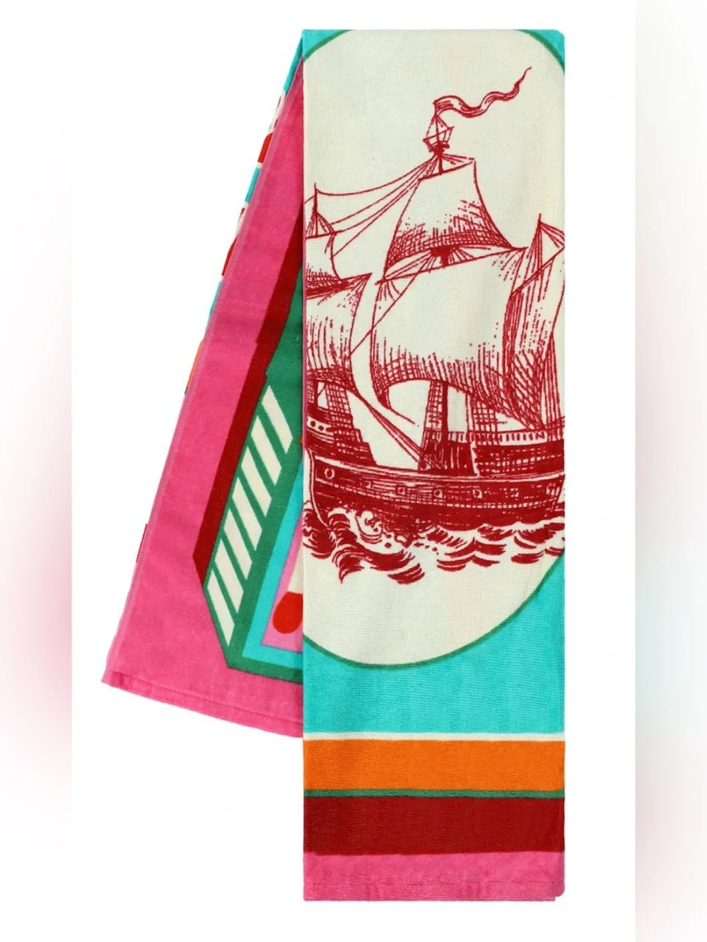 NWT Don’t Get Burnt Matchbox XL Beach Towel, multicolored
